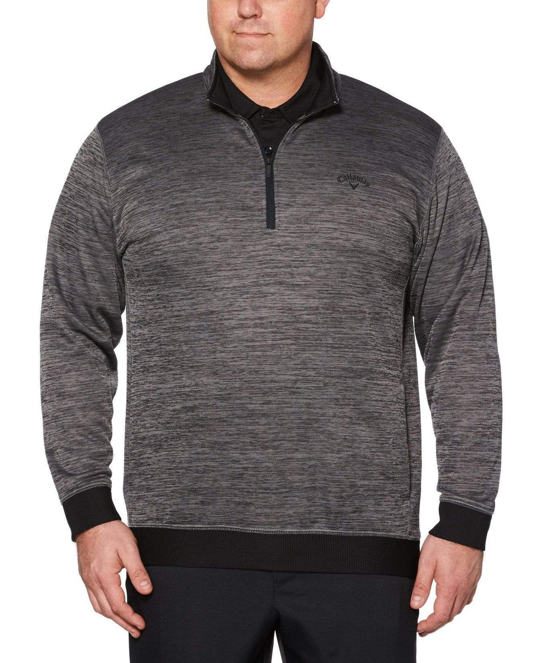 Big & Tall Water Repellent Dual Action 1/4 Zip Pullover Jackets Castlerock Heather / 1X