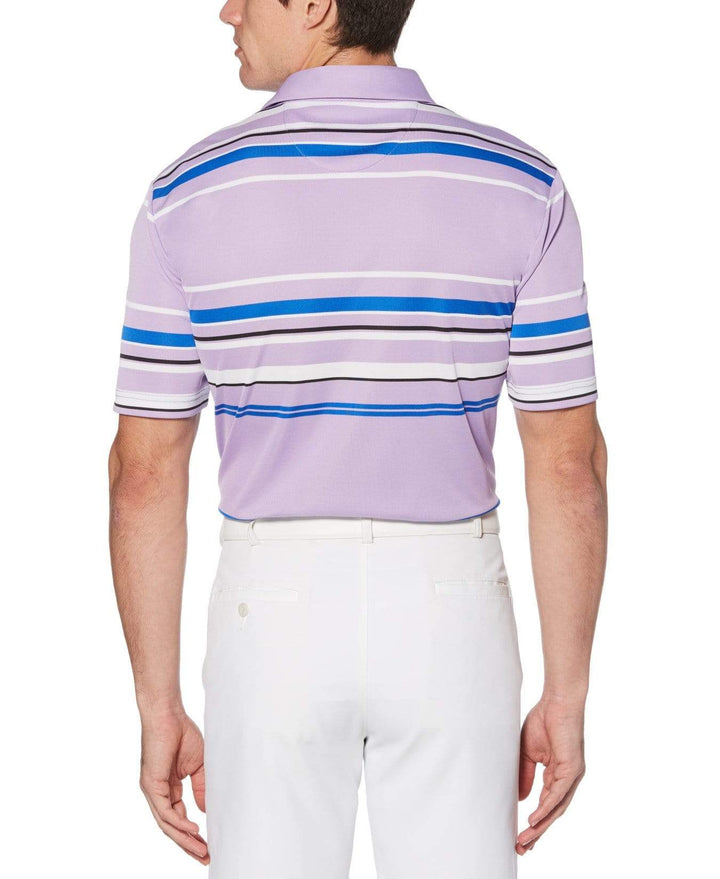 Mens Birdseye Stripe Polo Polos