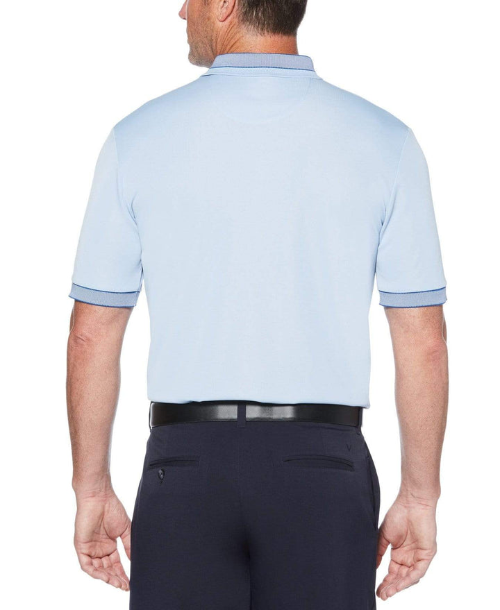 Mens Engineered Chest Stripe Polo Polos