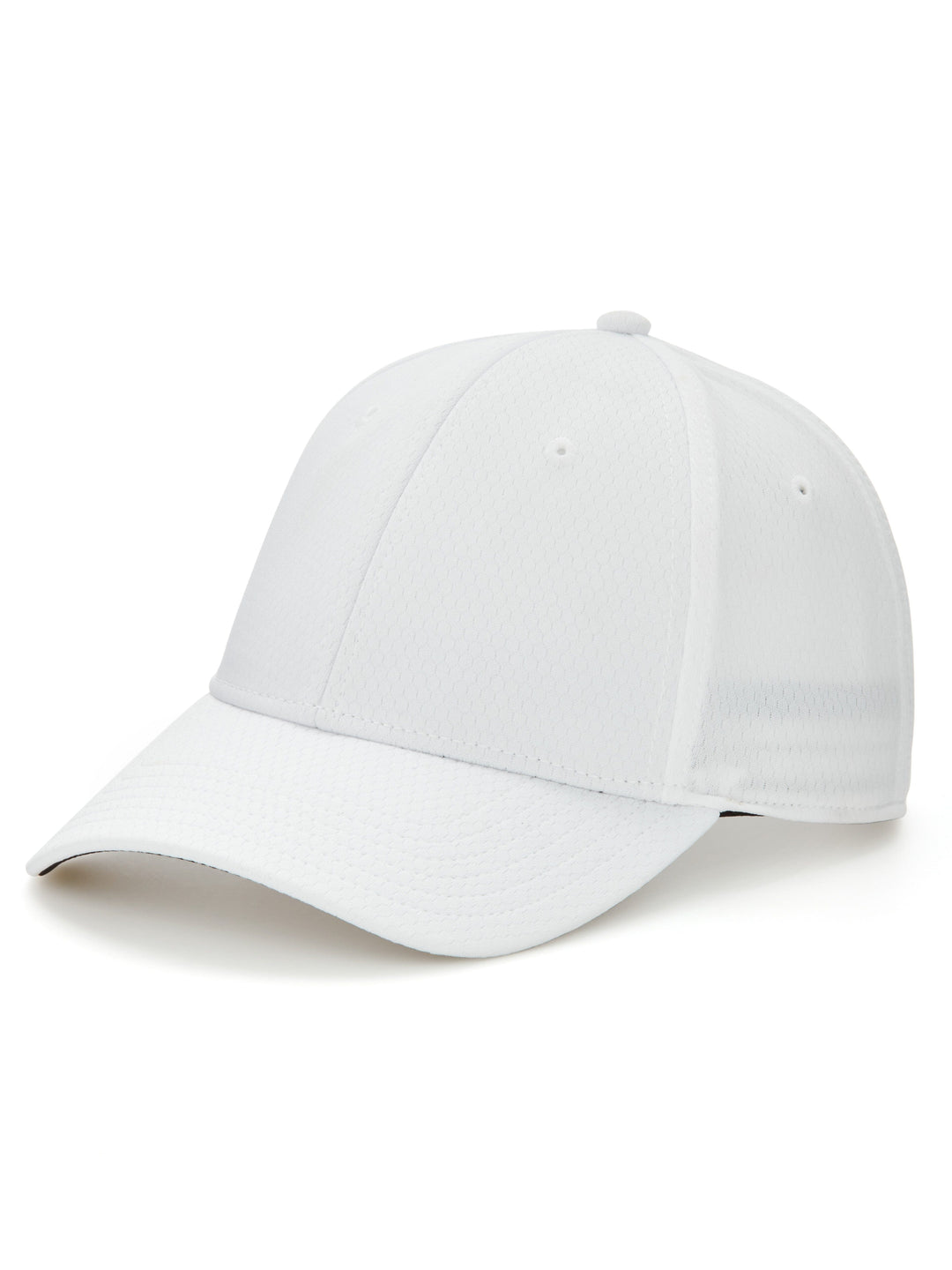 Front Crested Structured Golf Hat (White/Black) 