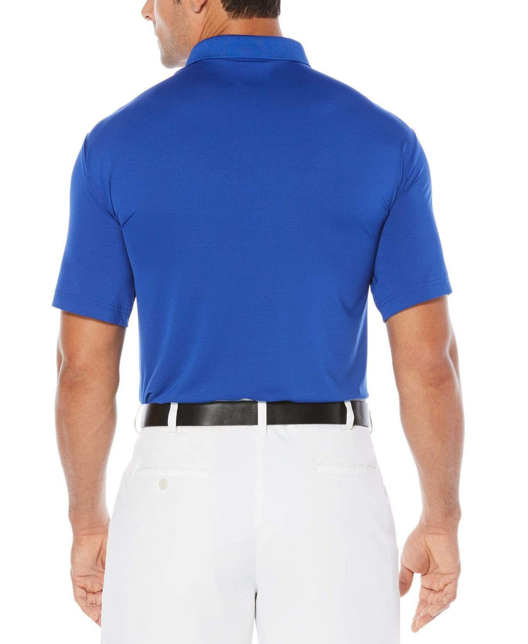 Mens Opti-Dri Textured Color Block Polo Polos