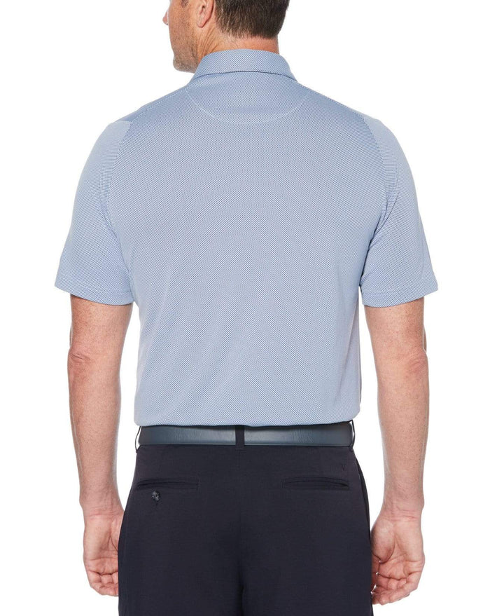 Mens Swing Tech Printed Gingham Polo Polos