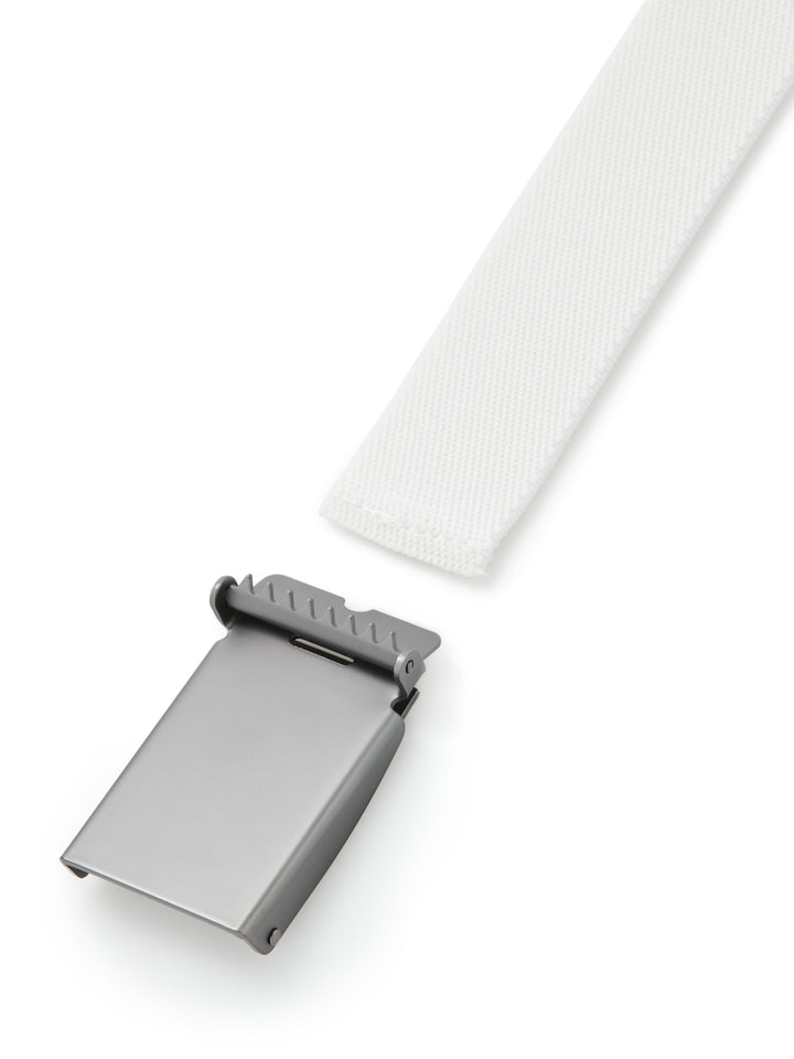 V-Logo Web Golf Belt (Bright White) 