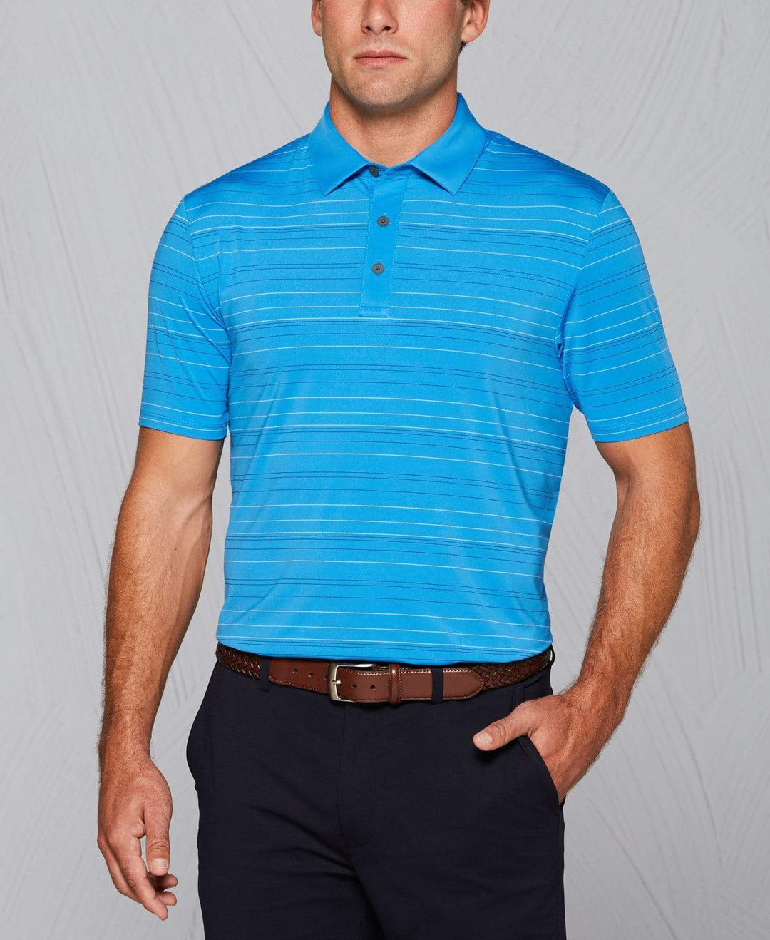 Tour Authentic 4 Color Striped Polo Polos French Blue / XXL