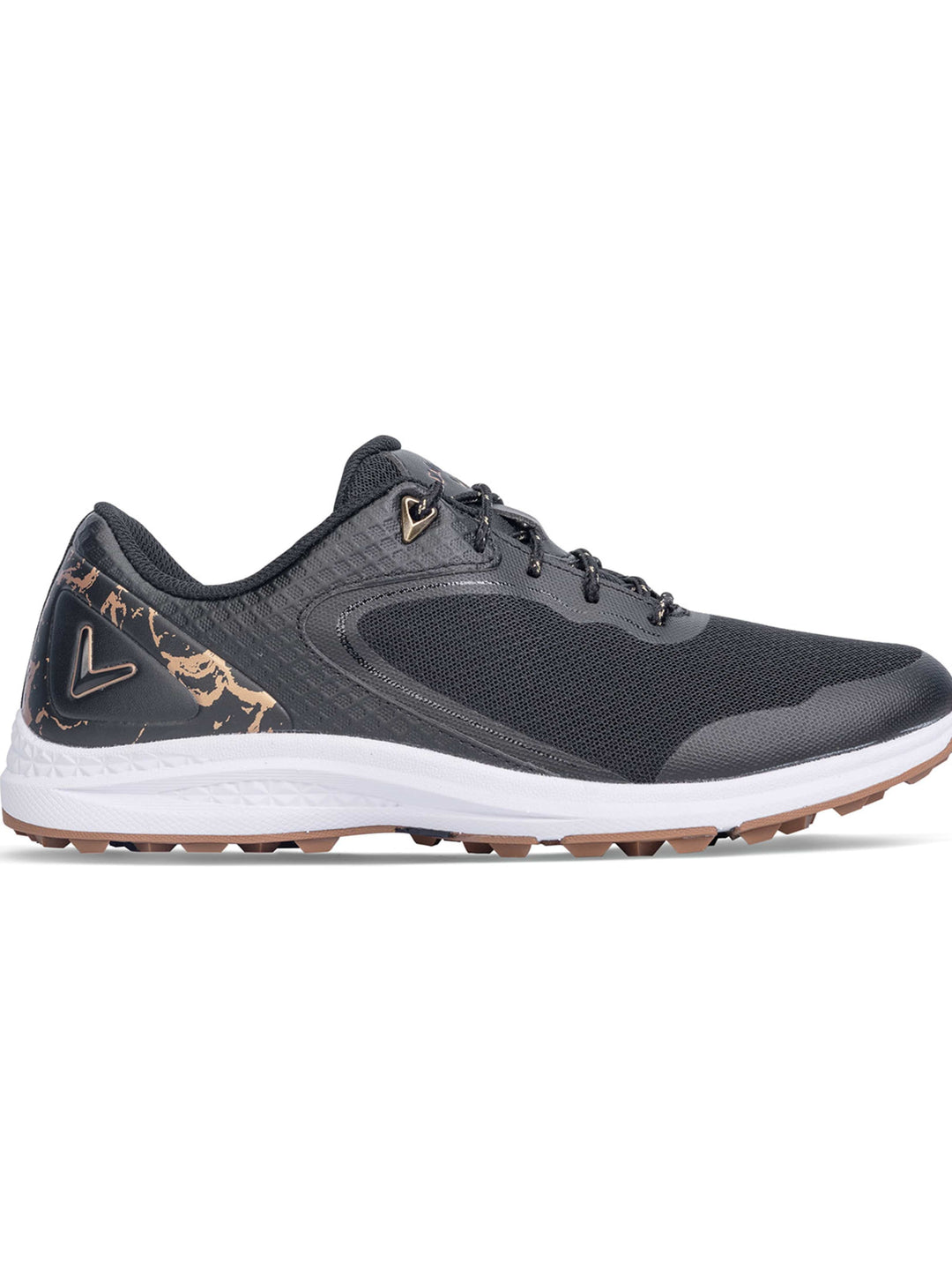 Womens Coronado V2 Spikeless Golf Shoes (Black) 
