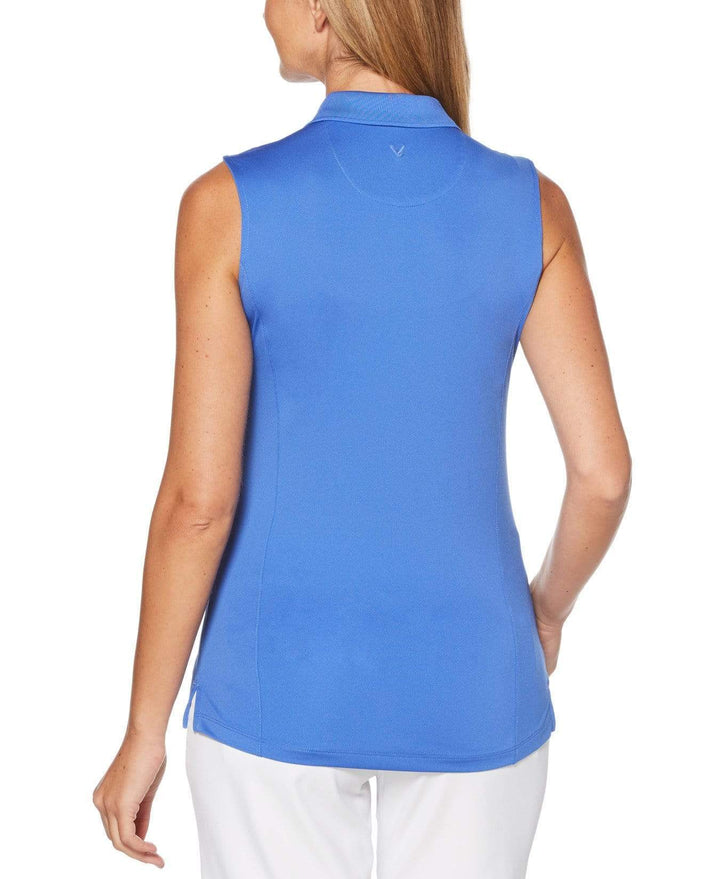 Womens Micro Hex Solid Polo Polos