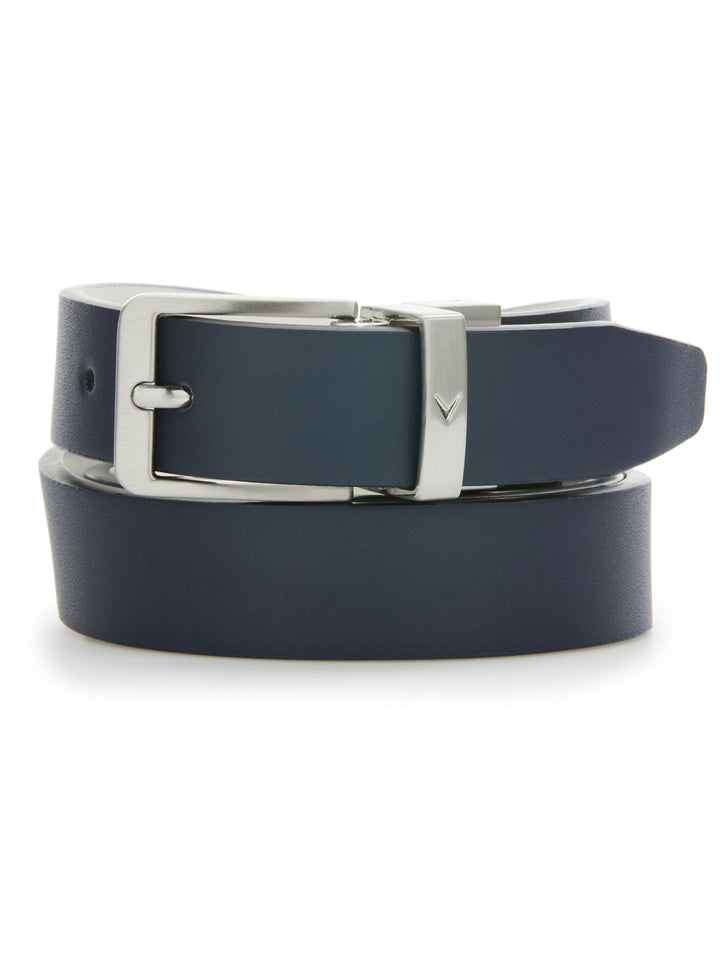 Ladies Reversible Sleek Modern Belt (Peacoat/White) 