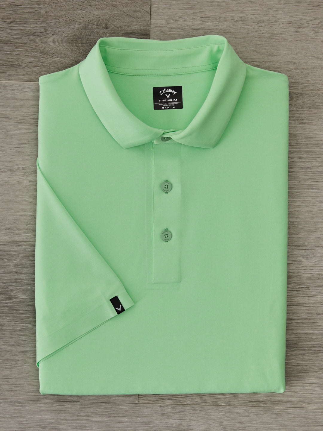 Premium Two-Tone Golf Polo (Patina Green Htr) 