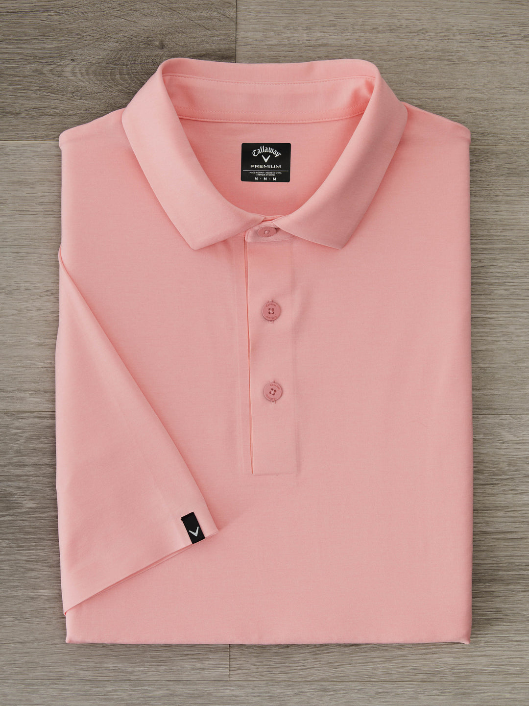 Premium Two-Tone Golf Polo (Candy Pink Htr) 