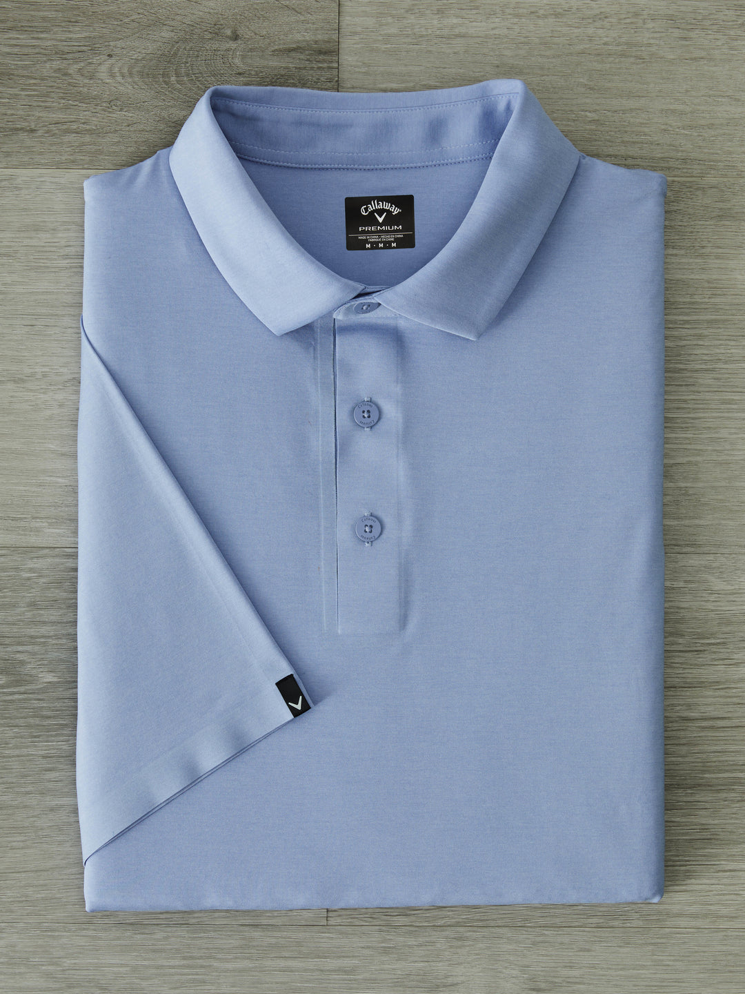 Premium Two-Tone Golf Polo (Chambray Htr) 