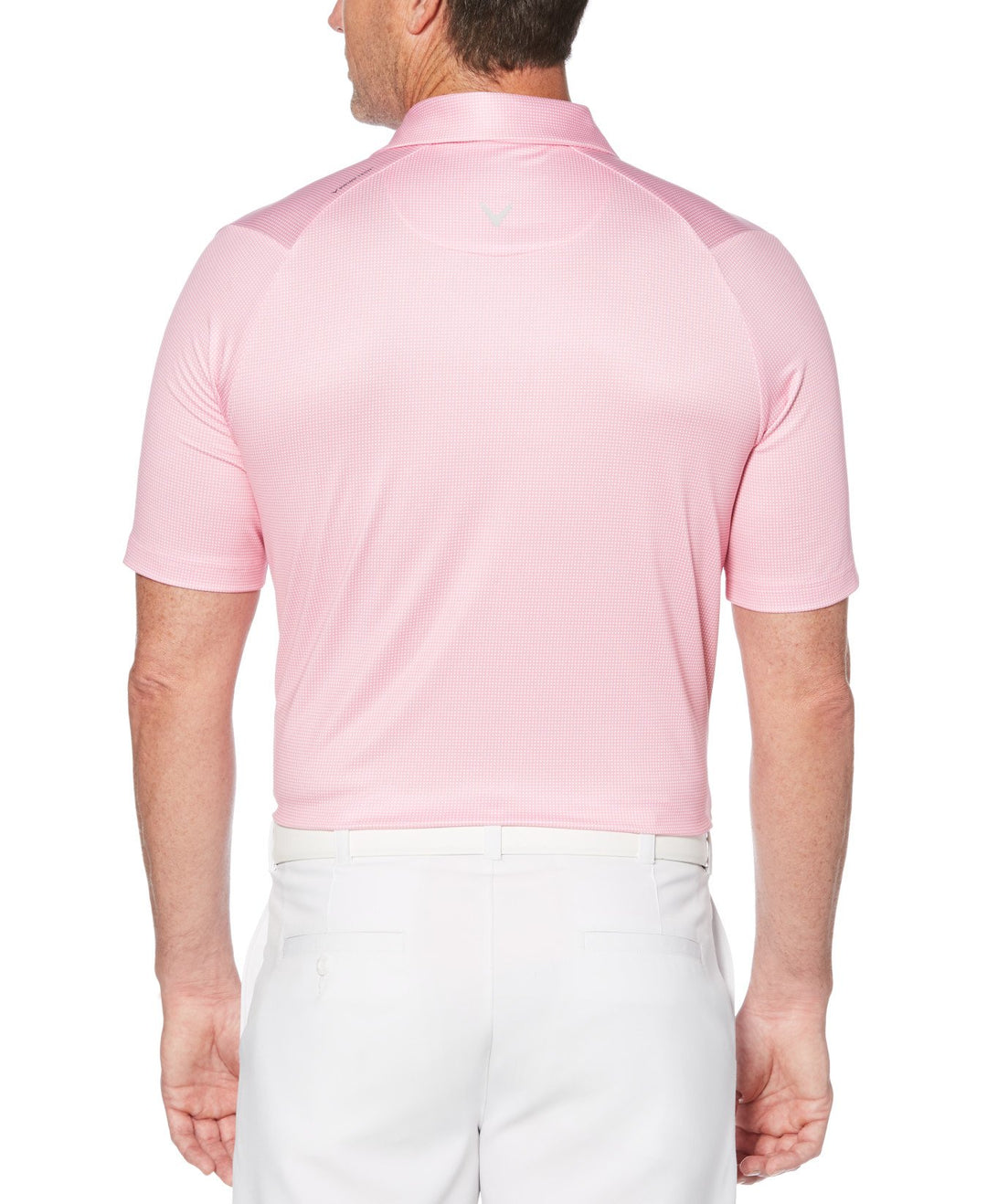 Mens Gingham Printed Golf Polo