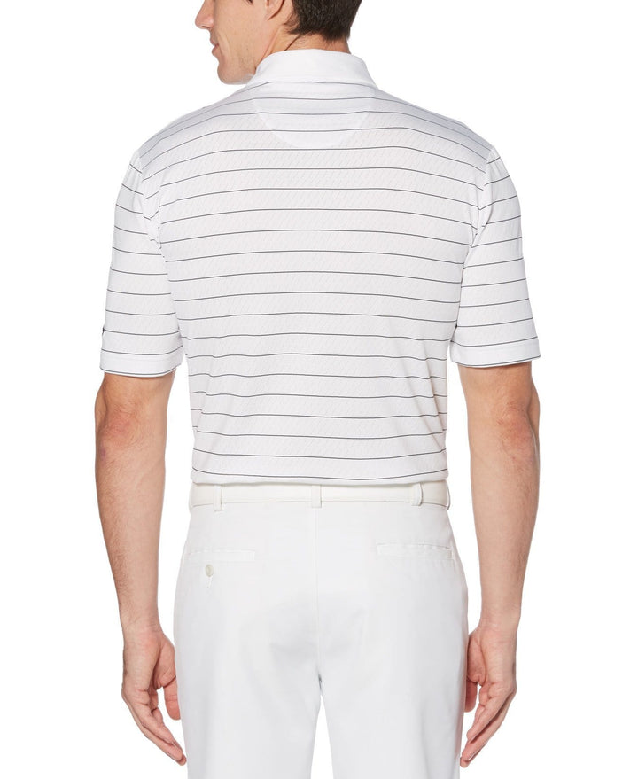 Mens Ventilated Stripe Polo