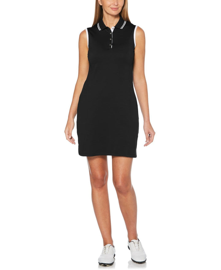 Womens Sleeveless Polo Dress