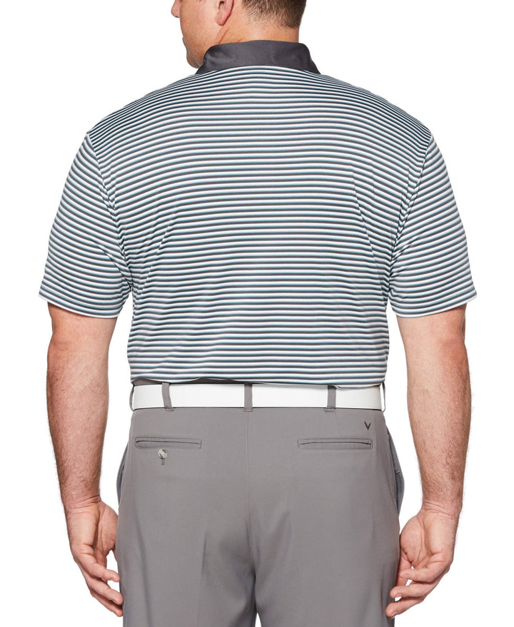 Big & Tall Big & Tall Refined 3-Color Stripe Polo