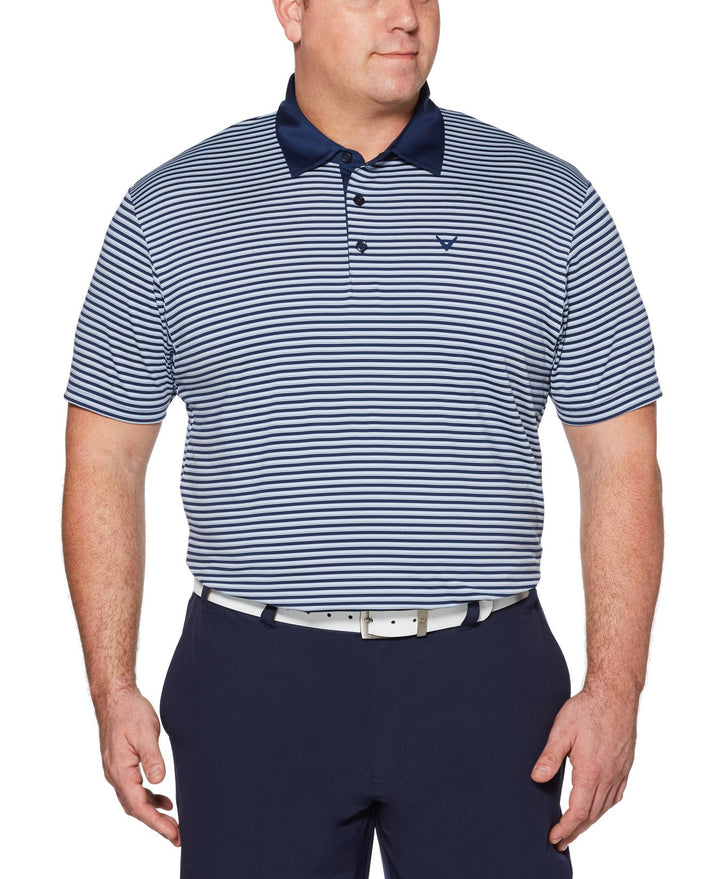 Big & Tall Big & Tall Refined 3-Color Stripe Polo