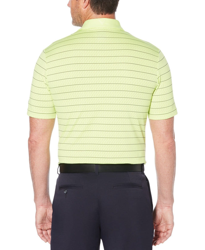 Mens Mens Ventilated Stripe Golf Polo