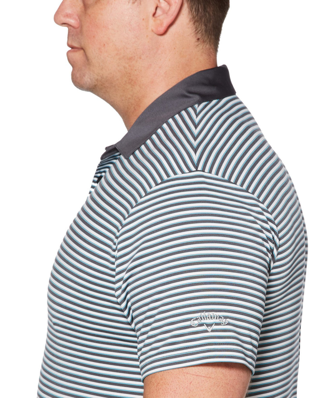 Big & Tall Big & Tall Refined 3-Color Stripe Polo