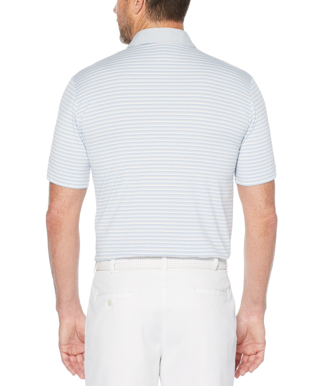 Mens 3-Color Stripe Golf Polo