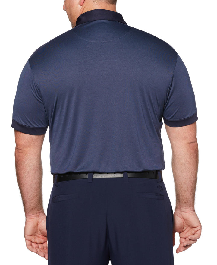 Big & Tall Birdseye Color Block Polo