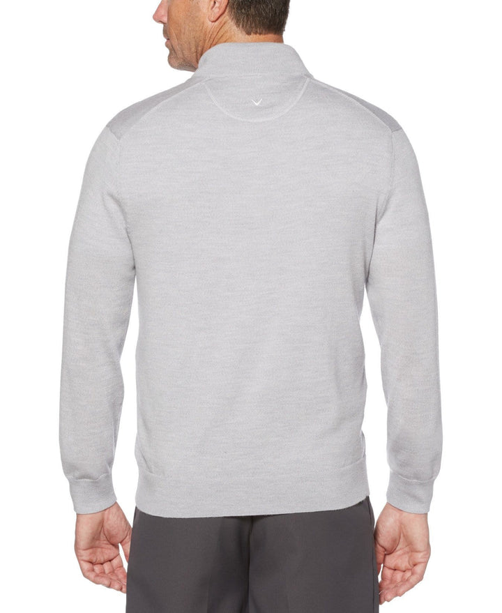 Mens Merino Wool 1/4 Zip Sweater