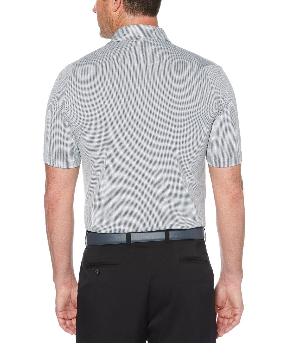 Mens Swing Tech Two Color Jacquard Polo