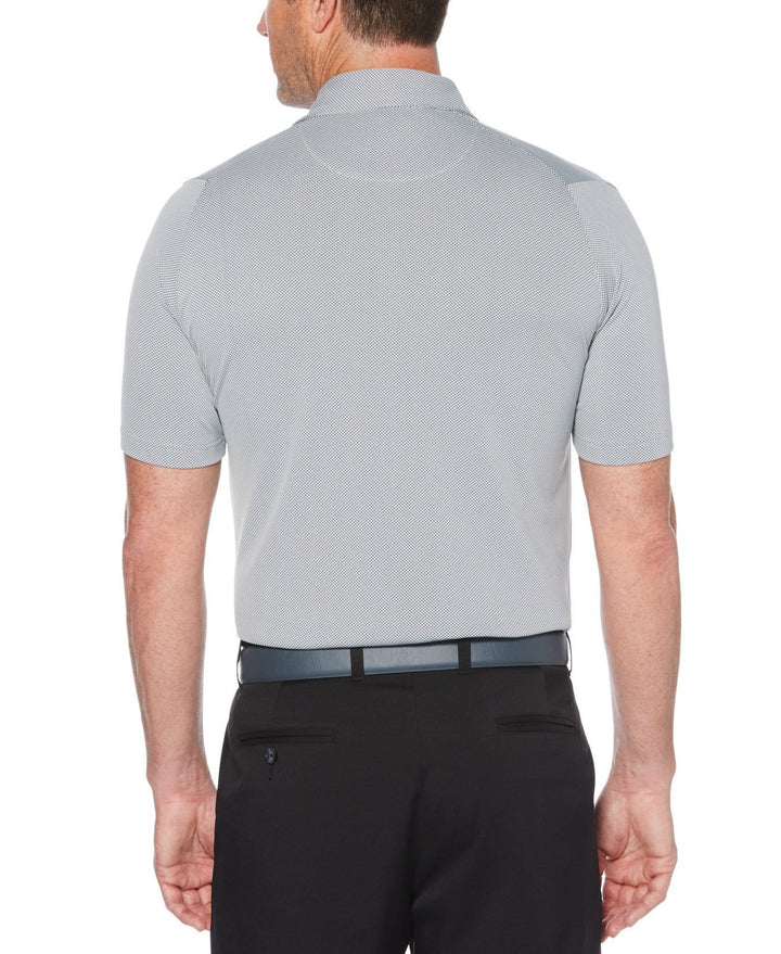 Mens Swing Tech Two Color Jacquard Polo