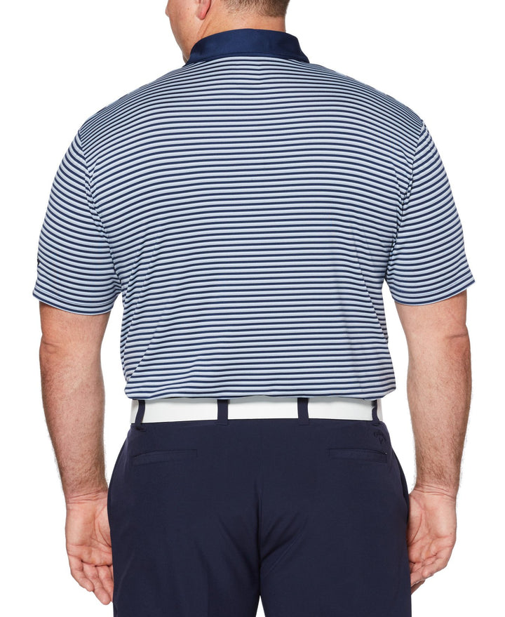 Big & Tall Big & Tall Refined 3-Color Stripe Polo