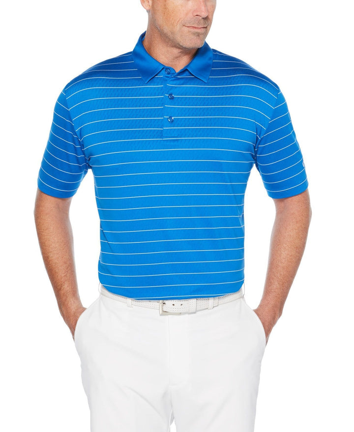 Mens Mens Ventilated Stripe Golf Polo