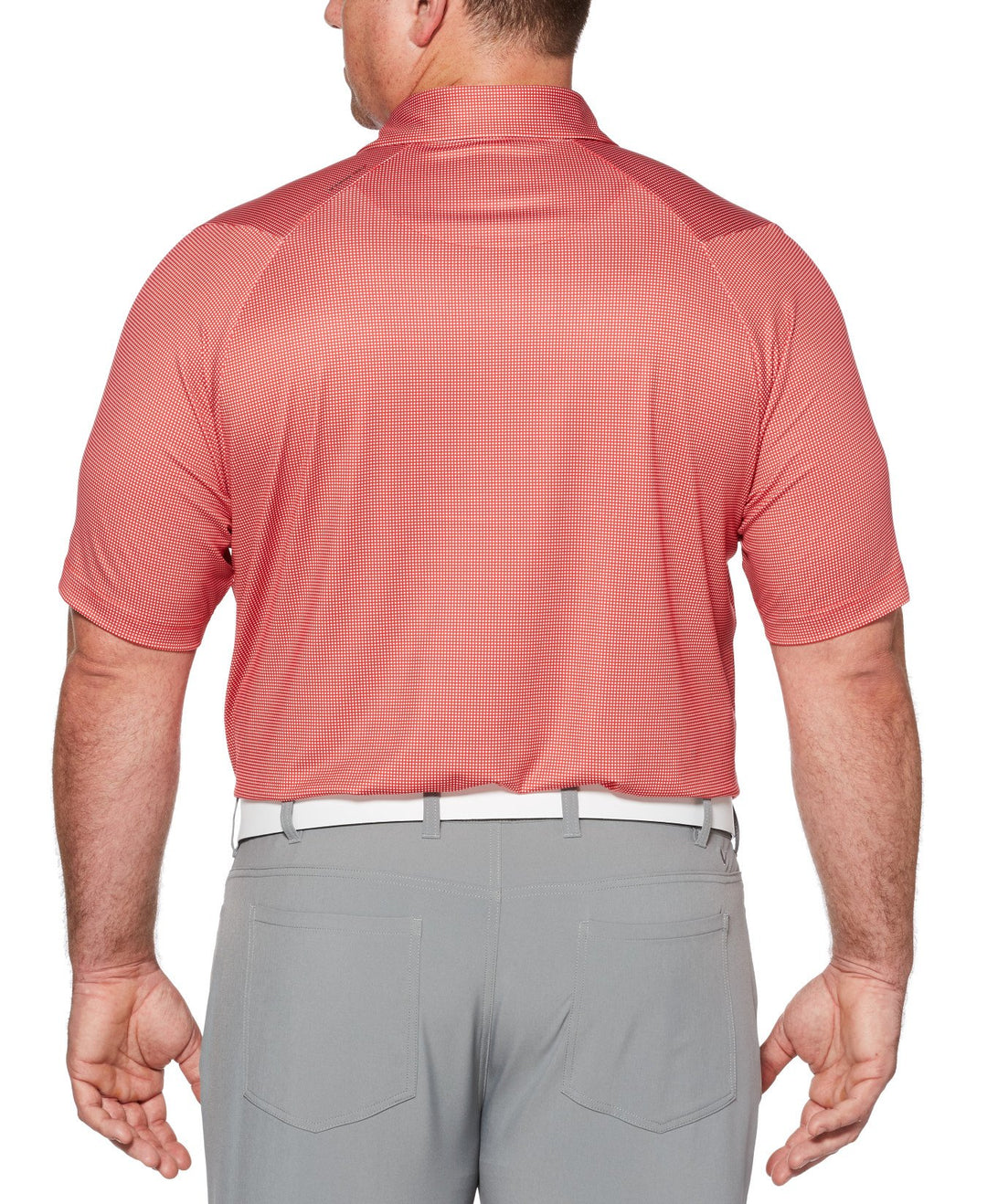 Big & Tall Gingham Printed Golf Polo