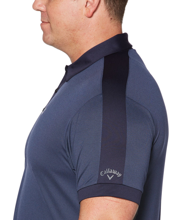 Big & Tall Birdseye Color Block Polo