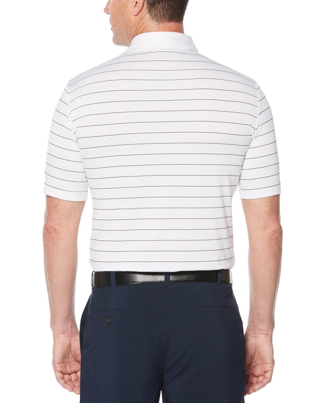 Mens Mens Ventilated Stripe Golf Polo