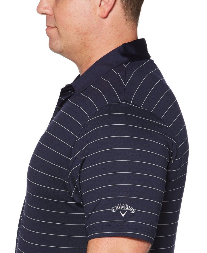 Big & Tall Ventilated Stripe Polo