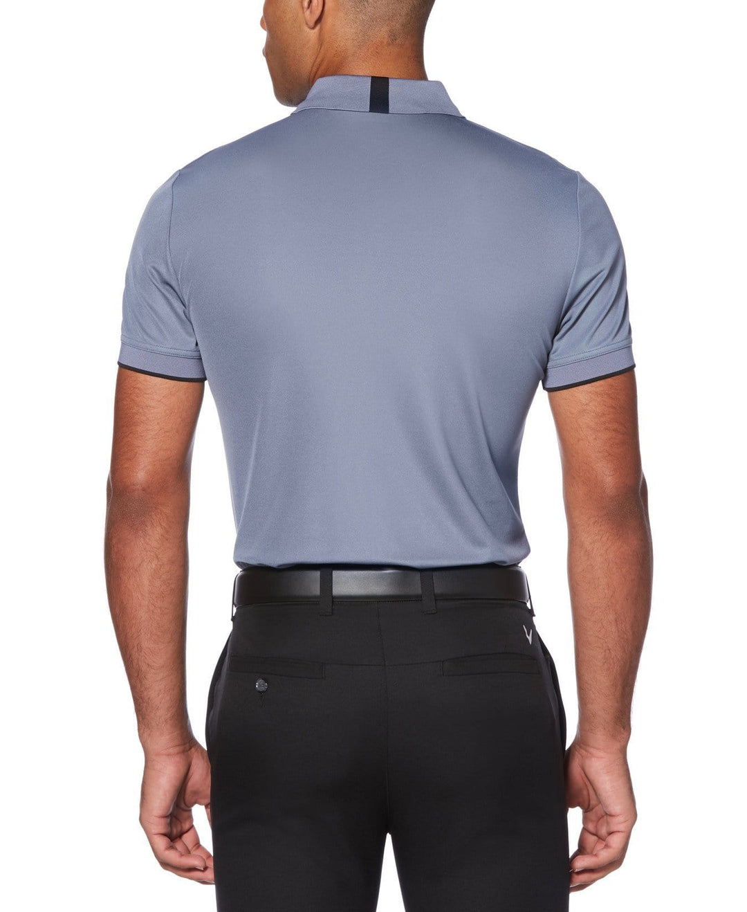 Mens Callaway X Solid Contrast Rib Polo
