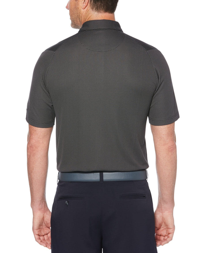 Mens Swing Tech Two Color Jacquard Polo