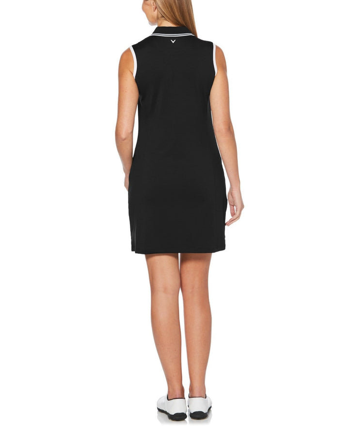 Womens Sleeveless Polo Dress