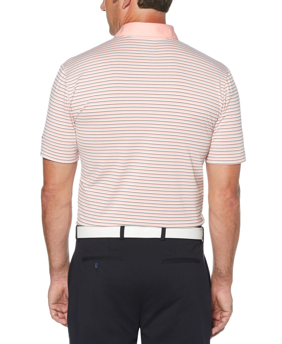 Mens 3-Color Stripe Golf Polo