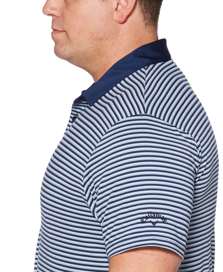 Big & Tall Big & Tall Refined 3-Color Stripe Polo