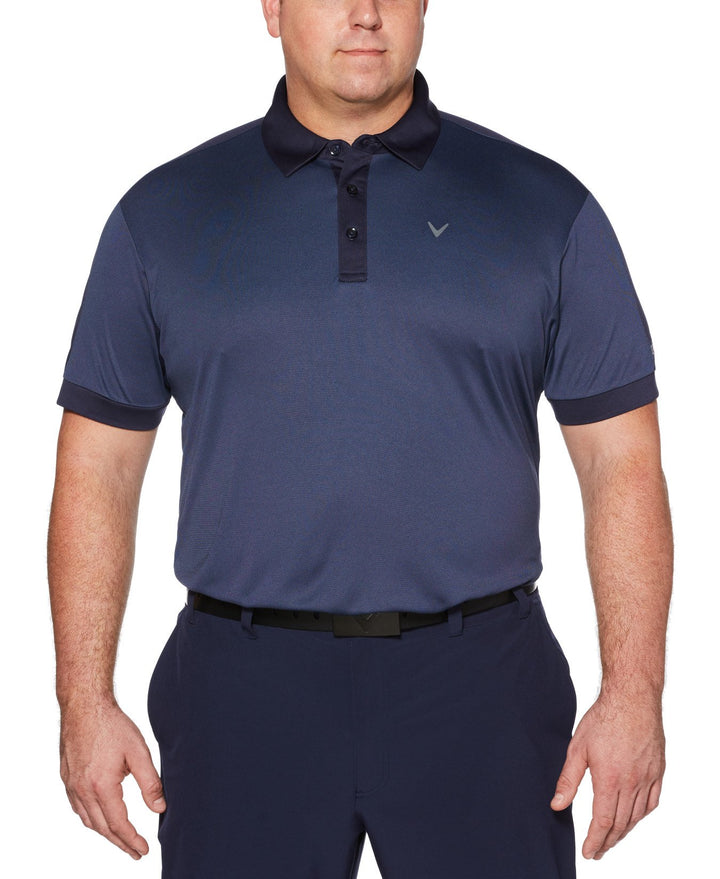 Big & Tall Birdseye Color Block Polo