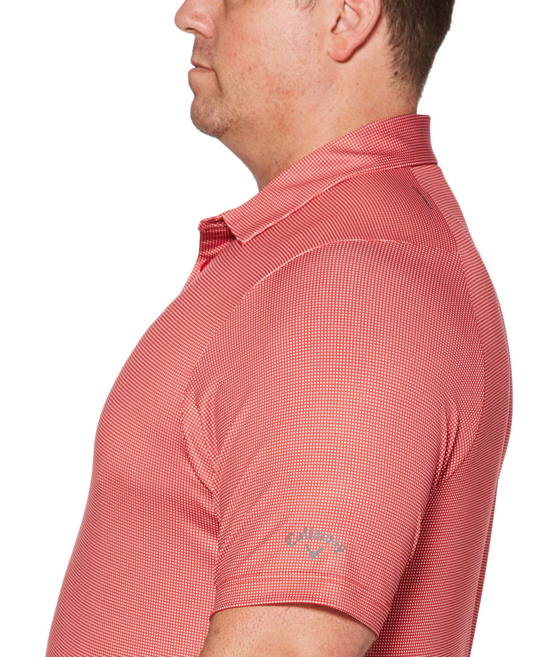 Big & Tall Gingham Printed Golf Polo