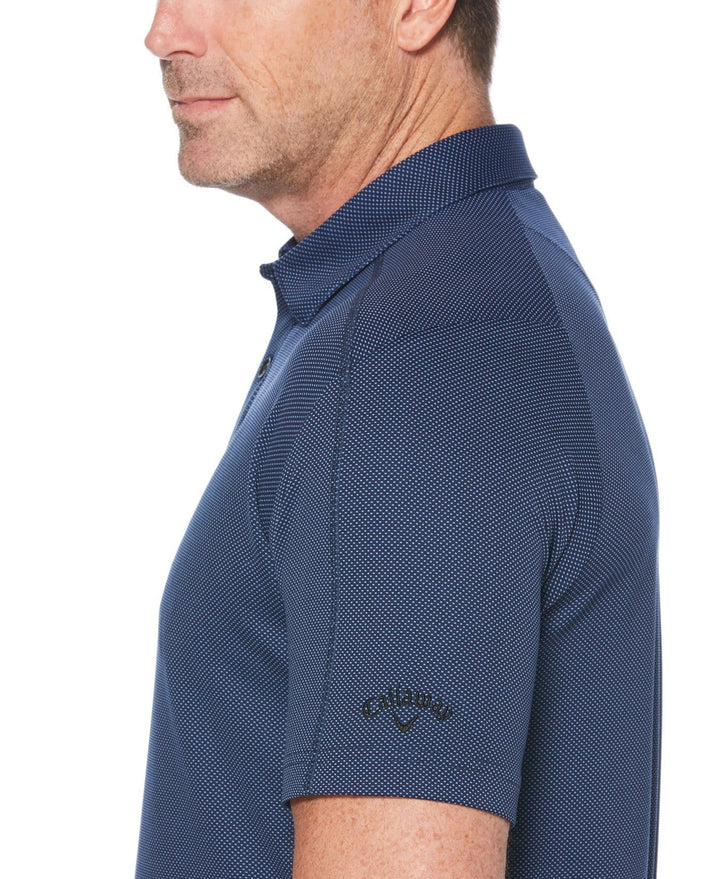Mens Gingham Printed Golf Polo