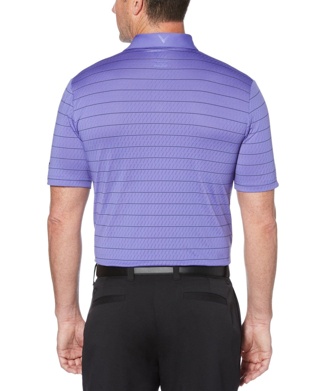 Mens Mens Ventilated Stripe Golf Polo