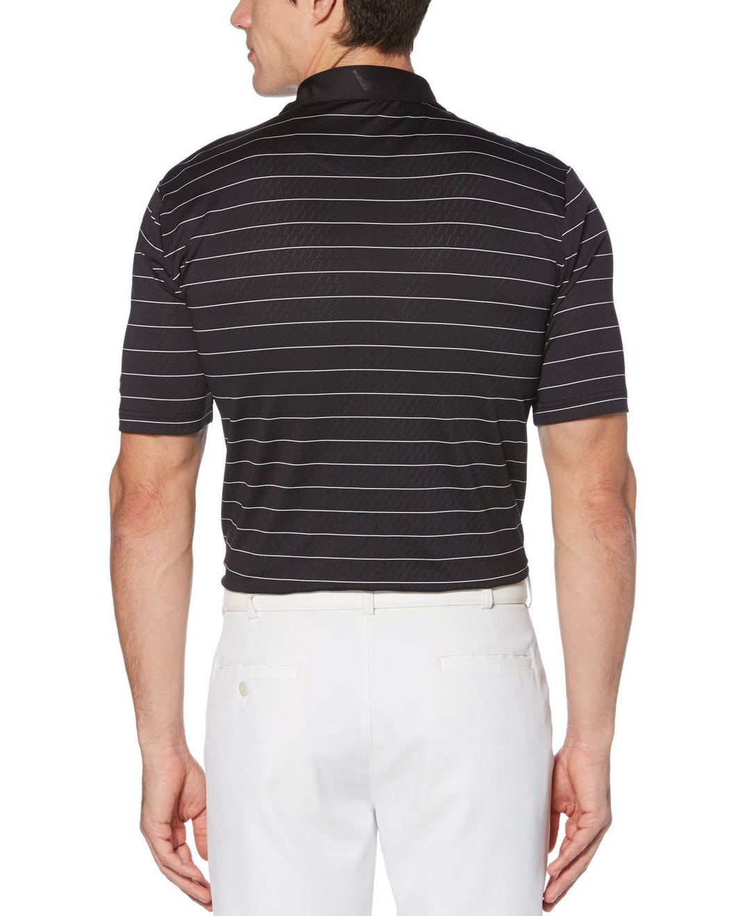 Mens Ventilated Stripe Polo